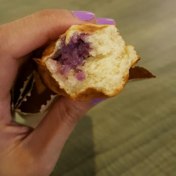 Pinoy Waffles - Ube waffle. I wish there was more ube filling in this. :( - Food Stands Near Me - Markham, Ontario