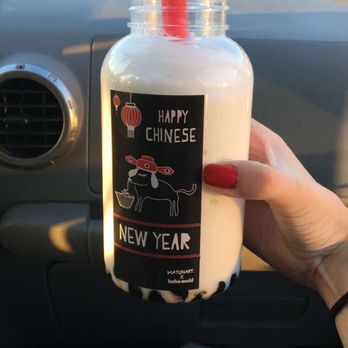 Boba World - Coconut smoothie w boba (it was rly yum) - Bubble Tea Near Me - Montclair, California