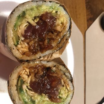 Blk Mkt Eats - Shaka Poke burrito - Sushi Bars Near Me - Maplewood, Missouri