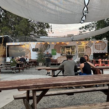 The Grove House - Exterior. You get your food from the truck. - Beer Bar Near Me - Mariposa, California The Grove House - Exterior. You get your food from the truck. - Beer Bar Near Me - Mariposa, California