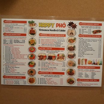 Pho Happy Noodles - New menu Under New Management Happy Pho - Vietnamese Near Me - Everett, Washington