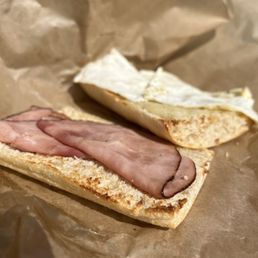 Disappointing Ciabatta Ham, Egg & Cheese Sandwich Disappointing Ciabatta Ham, Egg & Cheese Sandwich