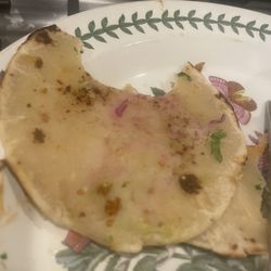 Thick and doughy tortilla
