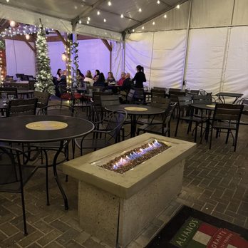 Aliano's Ristorante - outdoor seating area with fire pit - Pizza Near Me - East Dundee, Illinois Aliano's Ristorante - outdoor seating area with fire pit - Pizza Near Me - East Dundee, Illinois