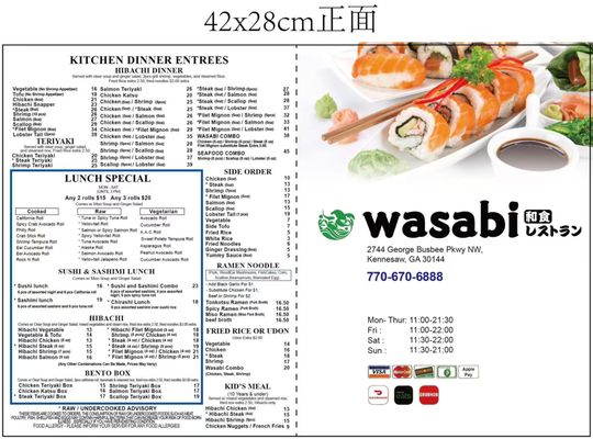 Menu photo 3 Wasabi Kennesaw, GA