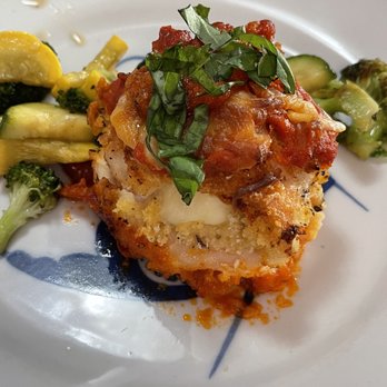 Dennis Addison - Chicken parm with veggies - Personal Chefs Near Me Dennis Addison - Chicken parm with veggies - Personal Chefs Near Me