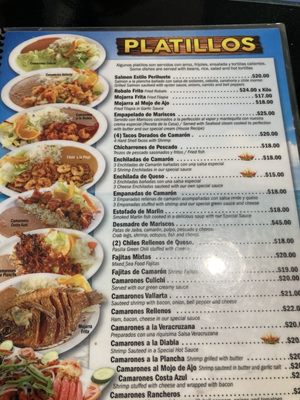 Menu photo 2 Mariscos El Perihuete Paramount, CA
