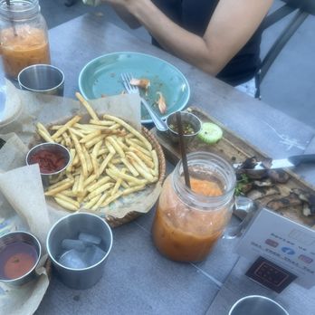 Hae Ha Heng - Sea Salt French Fries Shrimp Tempura Grilled Pork Jowl (Kor moo yang) Thai Iced Coffee - Thai Near Me - Los Angeles, California Hae Ha Heng - Sea Salt French Fries Shrimp Tempura Grilled Pork Jowl (Kor moo yang) Thai Iced Coffee - Thai Near Me - Los Angeles, California