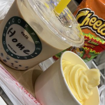 Cafe Home - Jumbo Size Milk Tea Boba, dole whip, hot Cheetos - Korean Near Me - Los Angeles, California