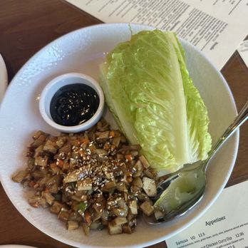 Chef Burma - Lettuce wrap with tofu (order these!) - Burmese Near Me - Sacramento, California Chef Burma - Lettuce wrap with tofu (order these!) - Burmese Near Me - Sacramento, California