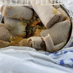 Zemeta Ethiopian Restaurant - Vegetarian Combination  Delivery ...yummy