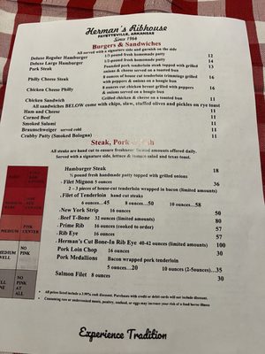 Menu photo 7 Herman's Ribhouse Fayetteville, AR