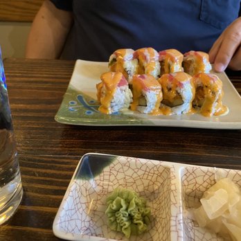 Tai Sushi House - a plate of sushi and a glass of water - Japanese Near Me - McKinney, Texas Tai Sushi House - a plate of sushi and a glass of water - Japanese Near Me - McKinney, Texas