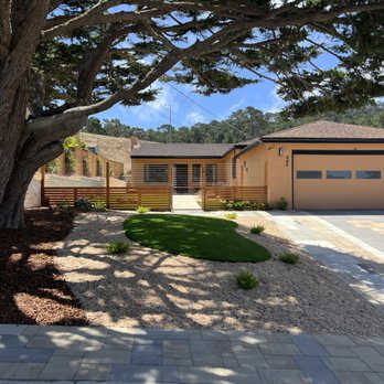 Third Heaven Landscape - Stunning modern remodel! Beautiful horizontal redwood cable fence, sleek paver driveway, and a clean turf lawn framed by crisp pebbles. - Landscaping Near Me - Sand City, California Third Heaven Landscape - Stunning modern remodel! Beautiful horizontal redwood cable fence, sleek paver driveway, and a clean turf lawn framed by crisp pebbles. - Landscaping Near Me - Sand City, California