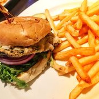 Yard House - Black bean burger and fries! - New American Near Me - Indianapolis, Indiana Yard House - Black bean burger and fries! - New American Near Me - Indianapolis, Indiana