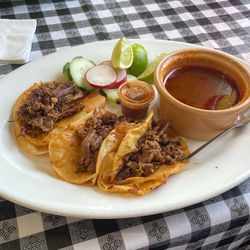 El Patron Taqueria - 3-Tacos de Birria , I ask for no onion and cilantro.