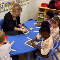 Bright Minds - Students working on our Handwriting without Tears curriculum.