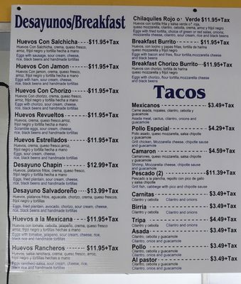Menu photo 5 El Chapin Taco Lake Elsinore, CA