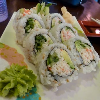 Cherryblossom Noodle Cafe - California roll that came with my lunch special. Pretty good size. - Sushi Bars Near Me - Phoenix, Arizona