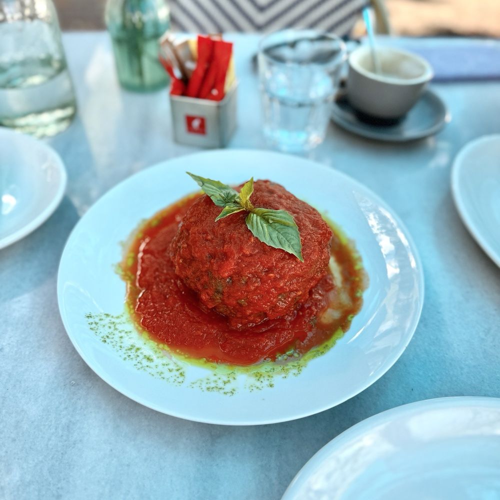 Loretta and the Butcher - Polpetta - giant meatball. Very good - Argentine Near Me - Miami, Florida