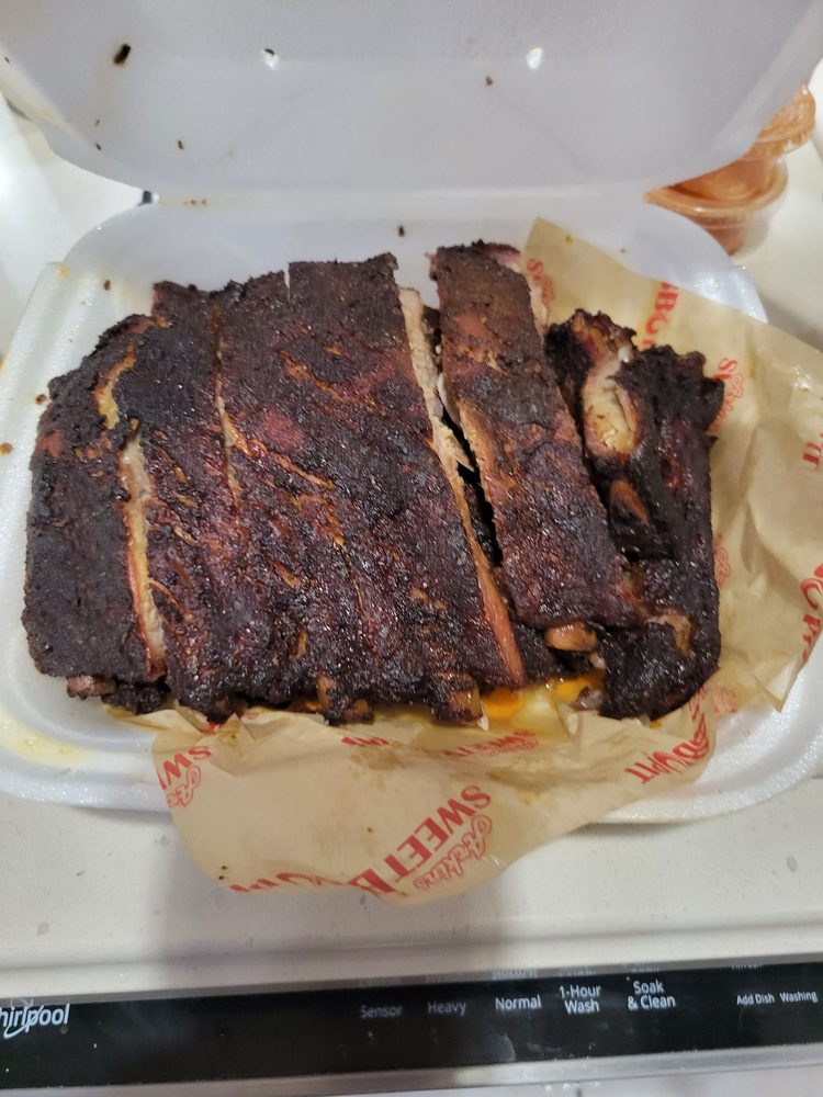 Food from Arkin's Sweet BBQ Pit