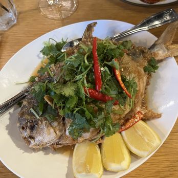 Chao Baan - Whole Fried Golden Pompano - Thai Near Me - St. Louis, Missouri