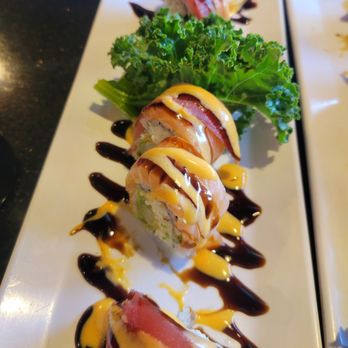 Fusion 2 Any 1 Sushi & Roll - Forgot which roll this was, photo taken after we started eating - Sushi Bars Near Me - Diamond Bar, California Fusion 2 Any 1 Sushi & Roll - Forgot which roll this was, photo taken after we started eating - Sushi Bars Near Me - Diamond Bar, California