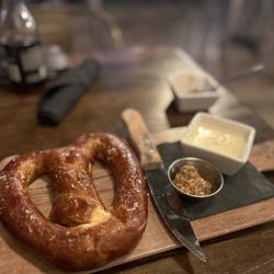 The Kettle Black Kitchen & Pub - Bavarian Pretzel was wonderful! Soft and hot. Good flavor!