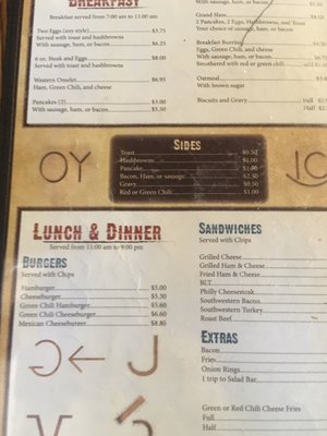 Menu photo 4 Eagle Guest Ranch Datil, NM