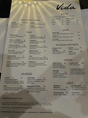 Menu photo 5 Vida Thornwood, NY Menu photo 5 Vida Thornwood, NY