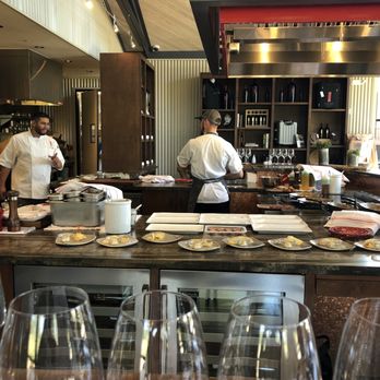 B Cellars Vineyards & Winery - Chef's preparing our first tasting. - Wineries Near Me - Oakville, California