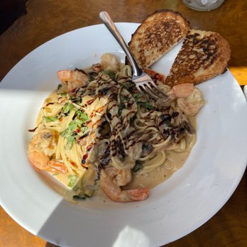 Sloopy's Beach Cafe - Grilled Shrimp Caprese Pasta - American Near Me - Manhattan Beach, California Sloopy's Beach Cafe - Grilled Shrimp Caprese Pasta - American Near Me - Manhattan Beach, California