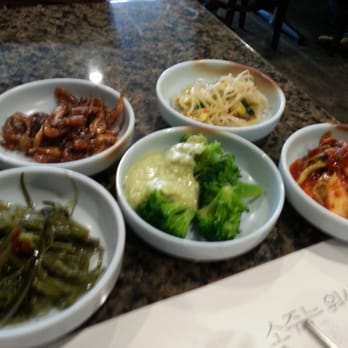 Surawon BBQ - Banchan comes with that lunch special. - Korean Near Me - Cerritos, California