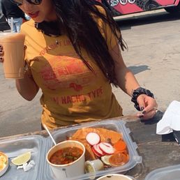 Birria tacos and consomé