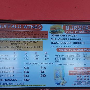 Hot Dogs & Wings Etc - Menu Oct 2024 - Hot Dogs Near Me - Bryan, Texas