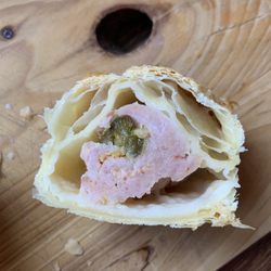 McCooeys Shop & Cafe - Tasty pork sausage roll with goats cheese, chorizo and jalapeño.