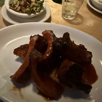 Bridgeport Rib House - Baby Back ribs. Had a piece of stale bread on bottom? Is that a thing? - Barbeque Near Me - Bridgeport, Pennsylvania