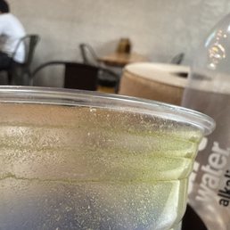 not sure if it's supposed to be like this? Either way I asked for sweetened and it was definitely not sweetened. Pass and not worth the $8.