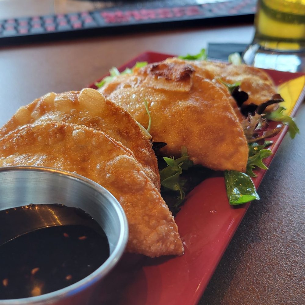 Brick and Bourbon - Duck and Bacon Wontons - Cocktail Bars Near Me - Eden Prairie, Minnesota Brick and Bourbon - Duck and Bacon Wontons - Cocktail Bars Near Me - Eden Prairie, Minnesota