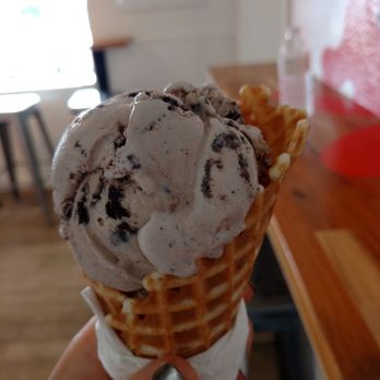 Orange Octopus - Cookies n cream in a waffle cone - Ice Cream & Frozen Yogurt Near Me - Sarasota, Florida Orange Octopus - Cookies n cream in a waffle cone - Ice Cream & Frozen Yogurt Near Me - Sarasota, Florida