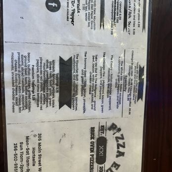 Pizza ED - Menu - Pizza Near Me - Hartselle, Alabama