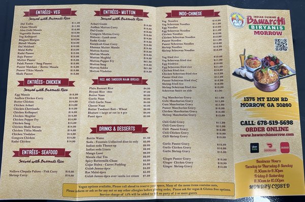 Menu photo 6 Bawarchi Biryanis Morrow, GA