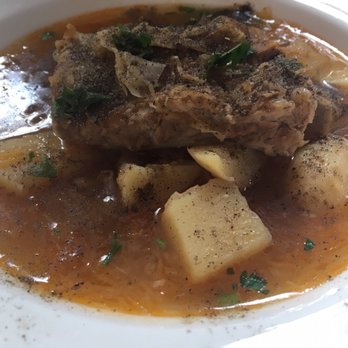 Lowiczanka Polish Centre Restaurant - Cabbage and pork rib soup - Polish Near Me - London, XGL