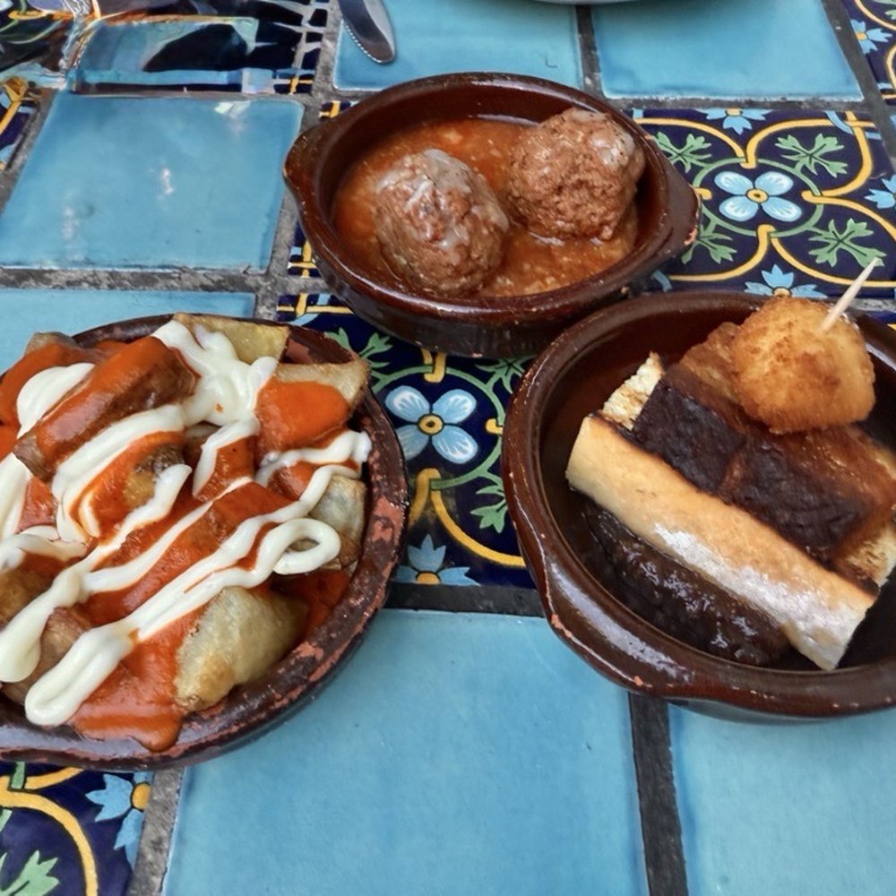 Casa Córdoba - Potatoes, pork belly and meatballs - Spanish Near Me - Montrose, California Casa Córdoba - Potatoes, pork belly and meatballs - Spanish Near Me - Montrose, California