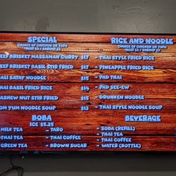 Shim Thai & Japanese Bistro - September 2022 menu