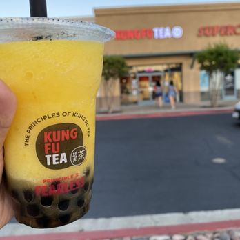 Kung Fu Tea  - Mango Slush - Bubble Tea Near Me - El Cajon, California