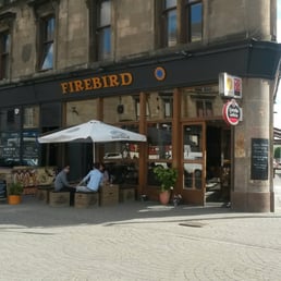 Firebird with seating outside