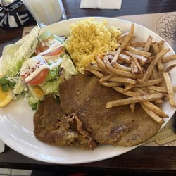 Mi Chante - Milanesa con papas y ensalada.