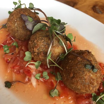 Passionfish - Black bean goat cheese fritter - Seafood Near Me - Pacific Grove, California