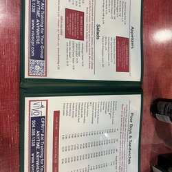 St Rose Tavern - Menu
